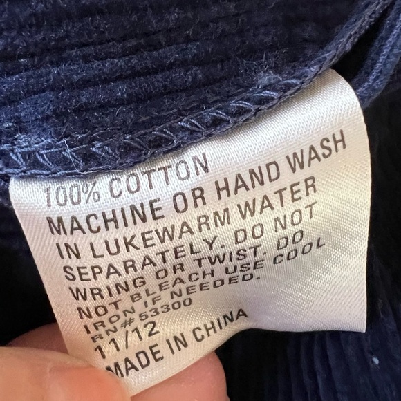 NWT Deadstock vintage navy blue corduroy skirt size small - Picture 5 of 7